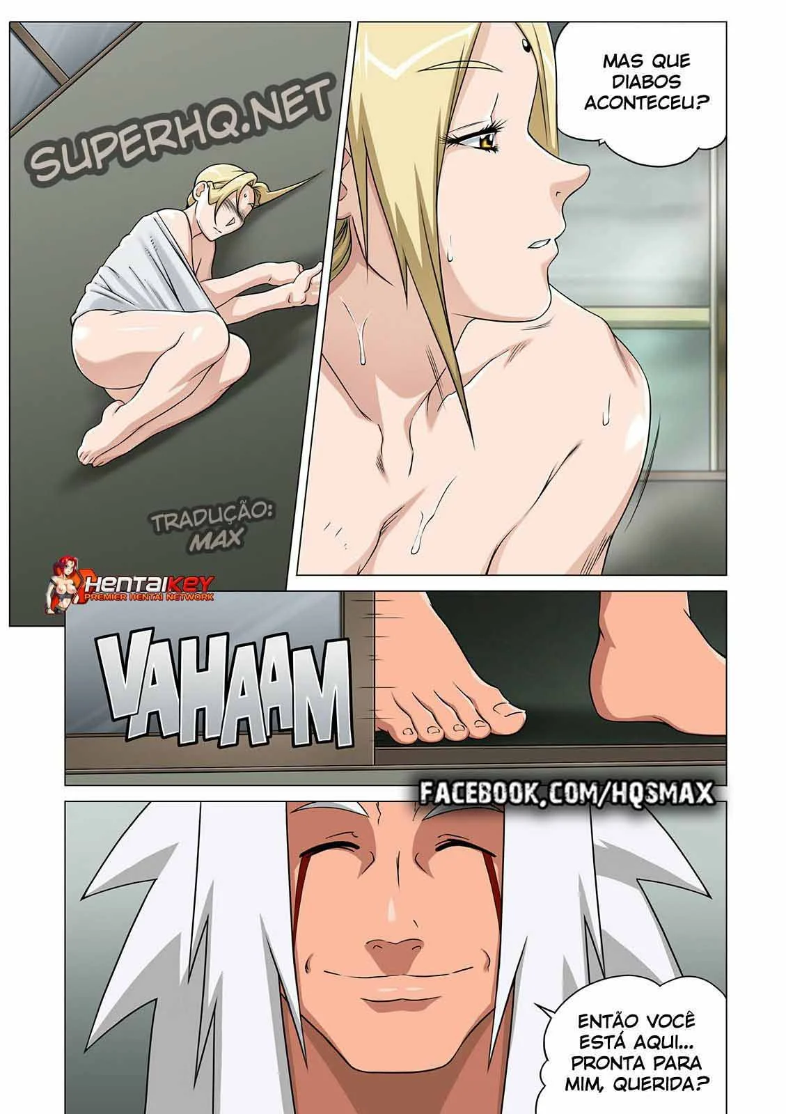 Naruto Fode a Tsunade com Fúria - Hentai Explícito em HQ