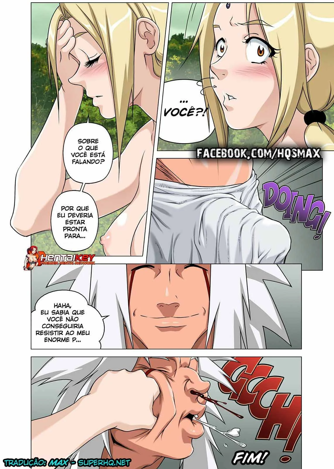 Naruto Fode a Tsunade com Fúria - Hentai Explícito em HQ