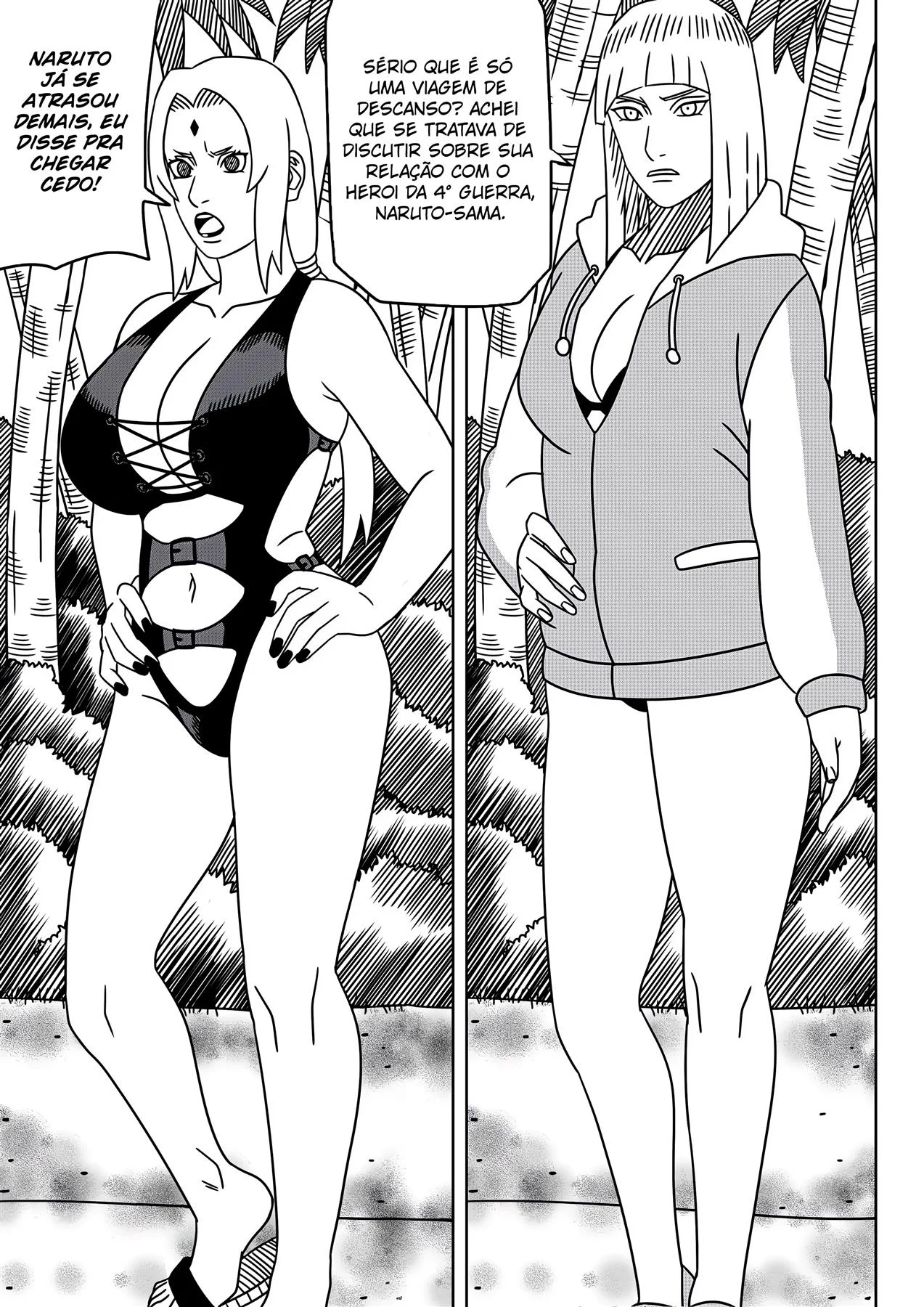 Tsunade no Conto Erótico: Férias Proibidas em Konoha - Quadrinhos Sexy Naruto