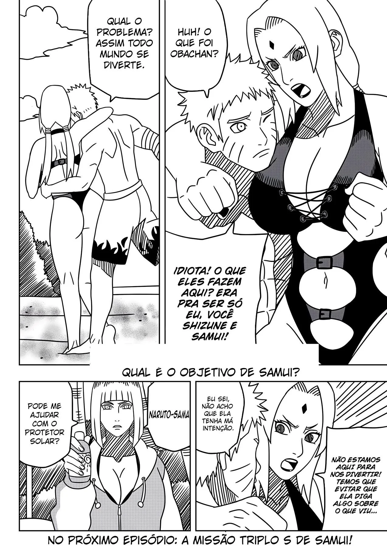 Tsunade no Conto Erótico: Férias Proibidas em Konoha - Quadrinhos Sexy Naruto