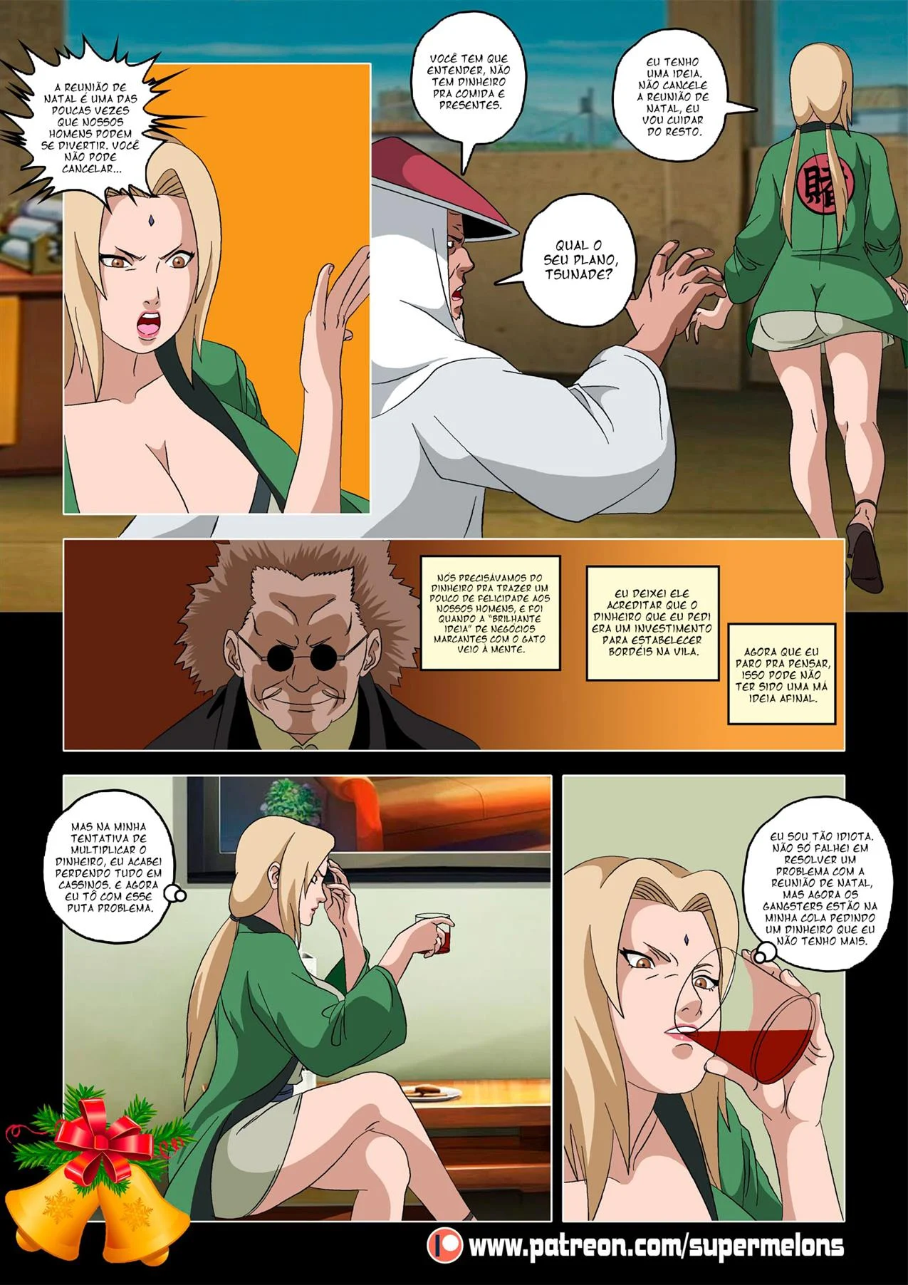 Tsunade fica insaciável no Natal: Sexo explícito nos quadrinhos de Naruto Tsunade fica insaciável no Natal: Sexo explícito nos quadrinhos de Naruto
