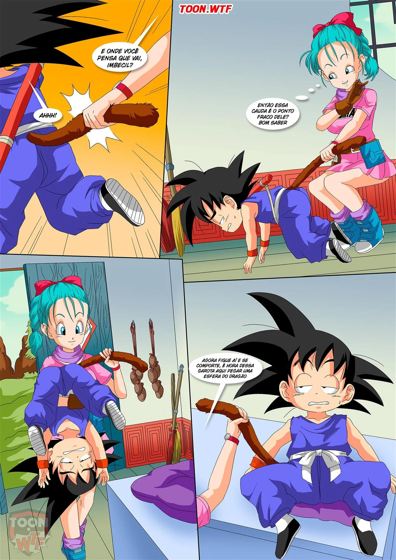 Dragon Ball Hentai: Goku e Bulma em Cenas Explícitas de Putaria Extrema