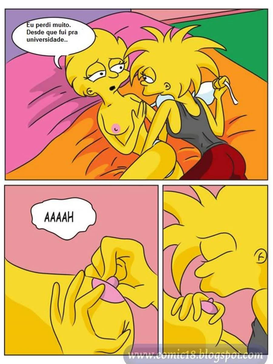 Lisa Simpson Suruba Descontrolada: Veja a Safada Gozando Sem Parar