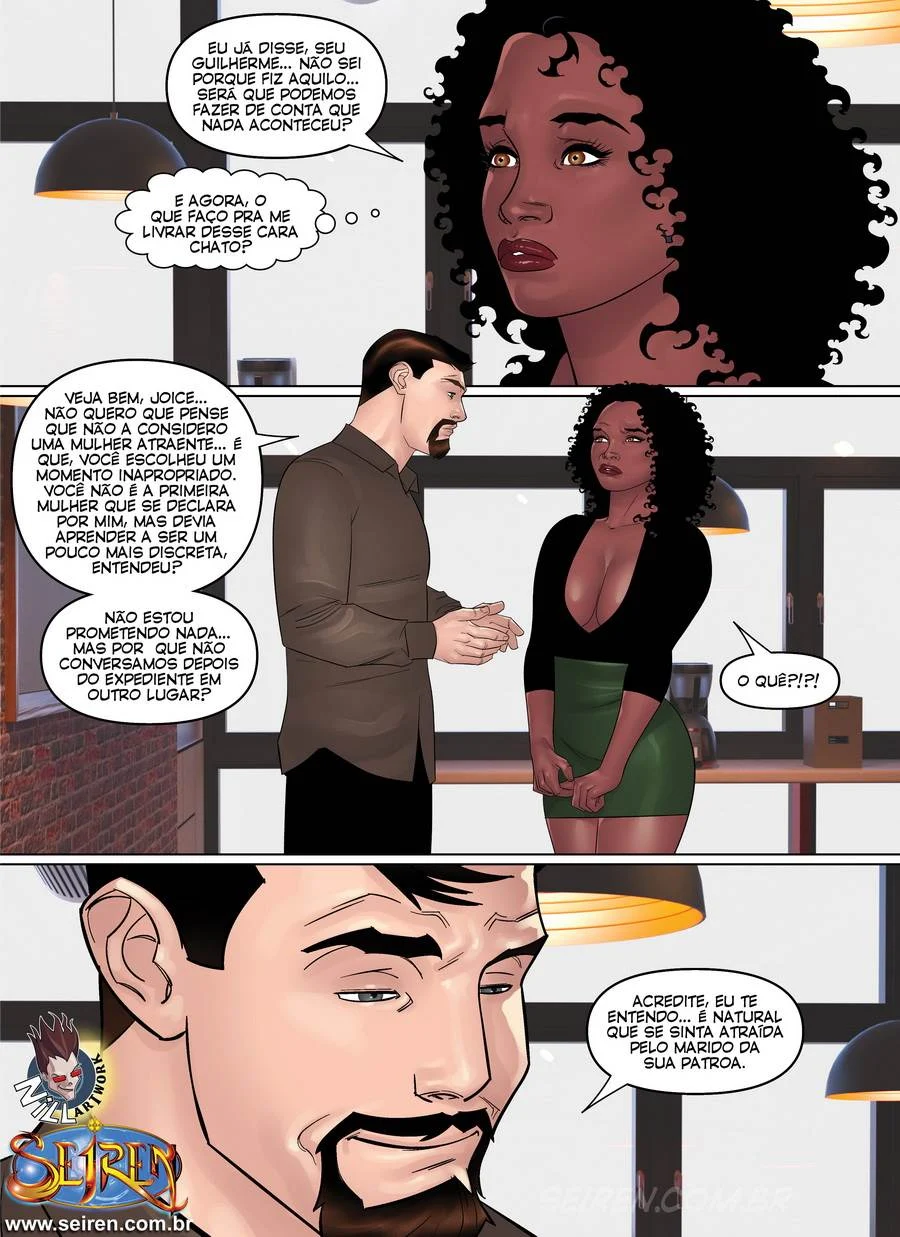 Subordinada Lisandra: Punheta Explícita em Quadrinhos de Sexo Hardcore - Parte 2