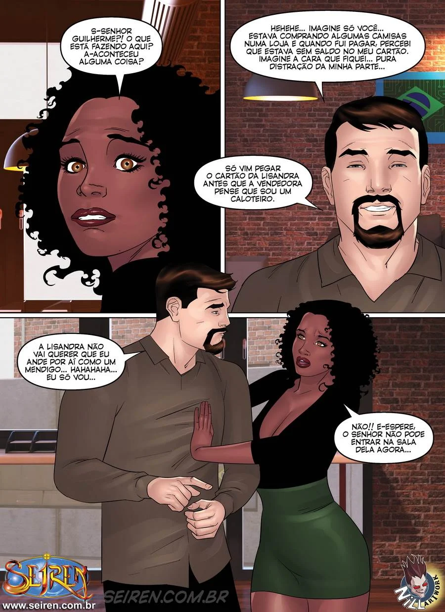 Subordinada Lisandra: Punheta Explícita em Quadrinhos de Sexo Hardcore - Parte 2