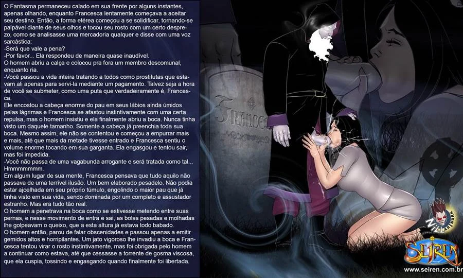 Francesca Foge do Tédio Natalino com Orgia Explícita nos Quadrinhos Eróticos