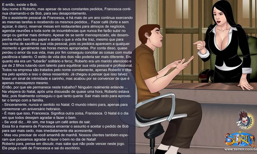 Francesca Foge do Tédio Natalino com Orgia Explícita nos Quadrinhos Eróticos