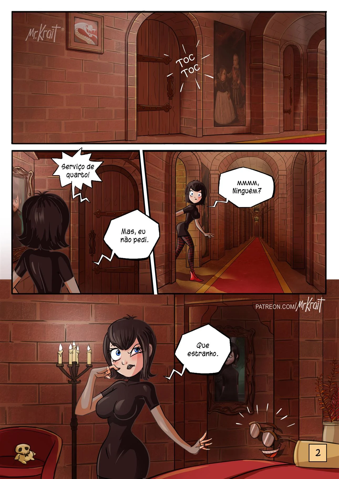 Pervertido Invisível violenta hóspedes em aventuras sexuais no Hotel Transylvania - HQ 18+