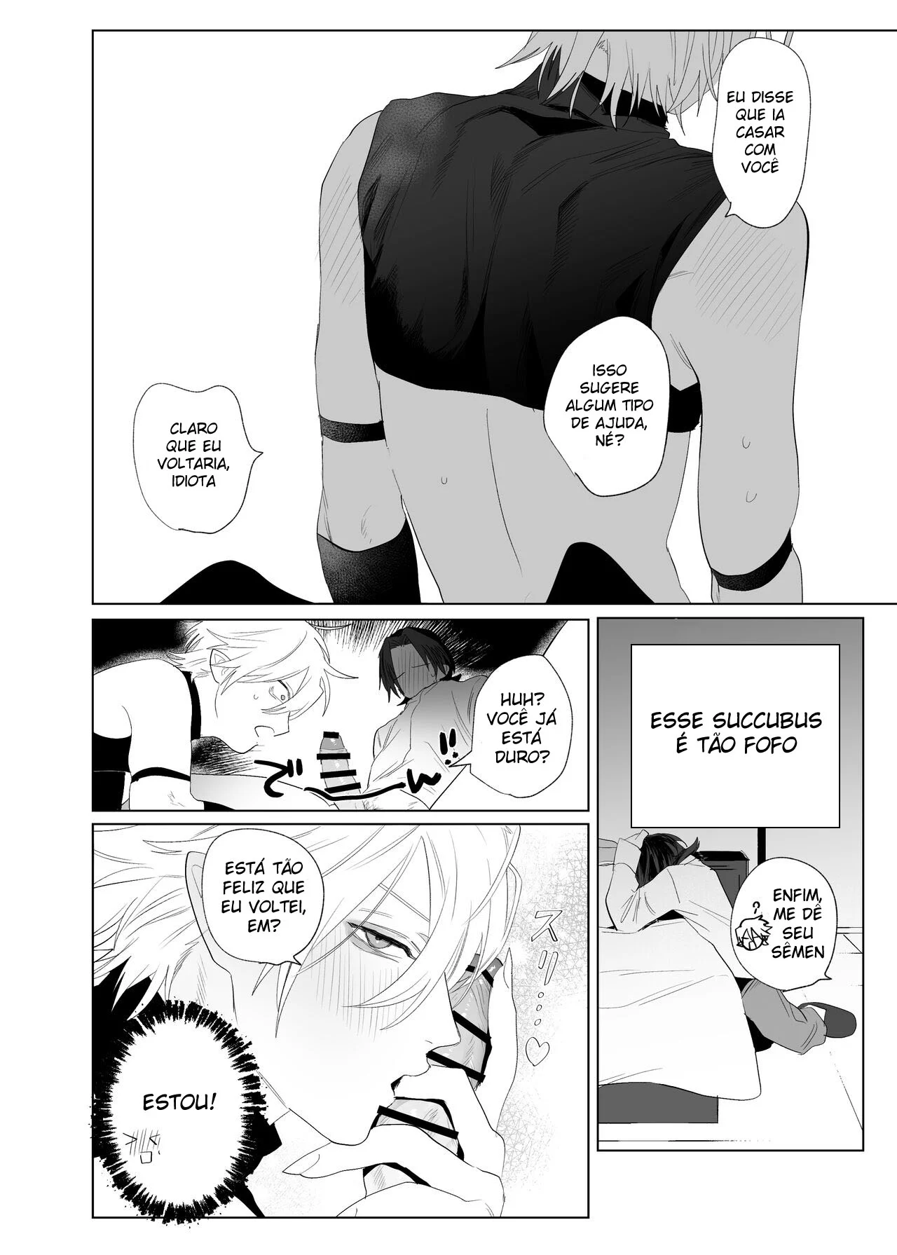 Um Succubus Me Dominou com Propostas Sexuais Íntimas! Hentai Yaoi Explícito