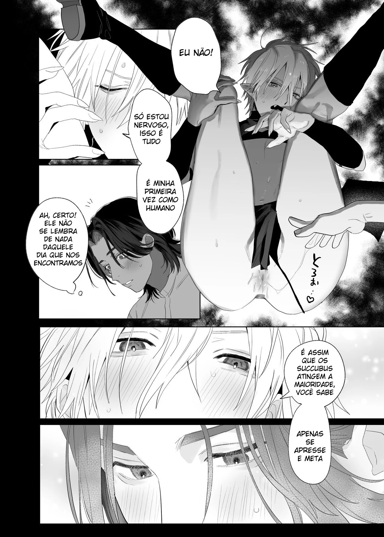 Um Succubus Me Dominou com Propostas Sexuais Íntimas! Hentai Yaoi Explícito