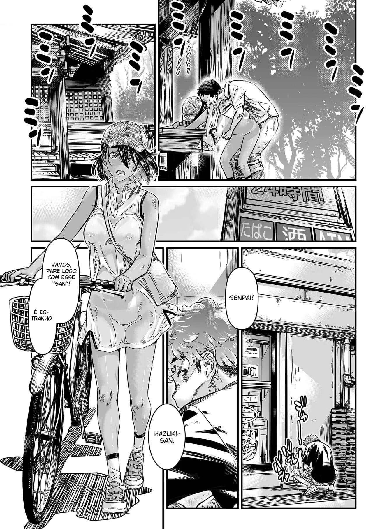 Uma Morena Safada Seduz o Virgem Senpai com Sexo Selvagem ao Ar Livre