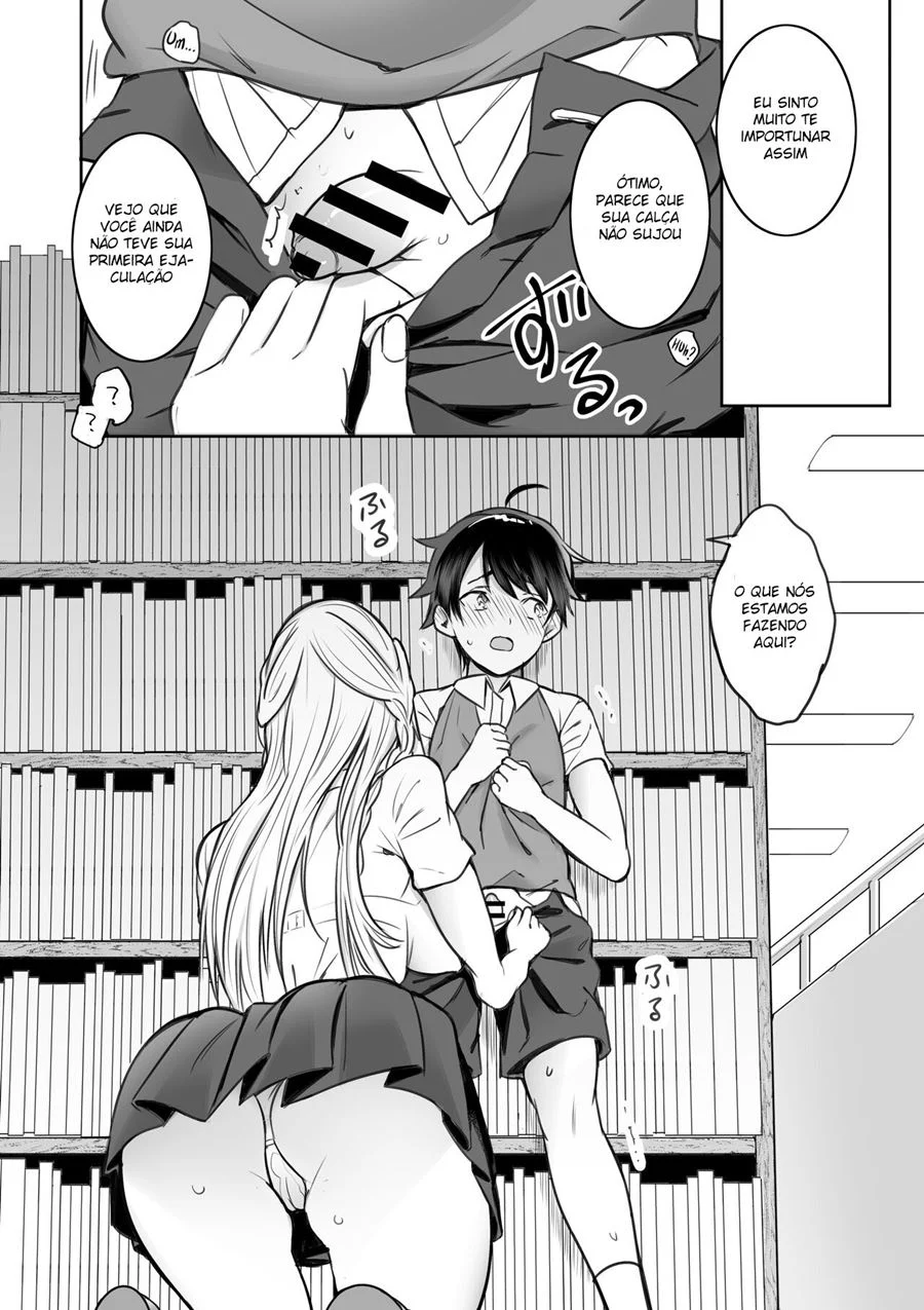 Onee-San da Biblioteca me Domina com Fetiches Proibidos em HQ Picante
