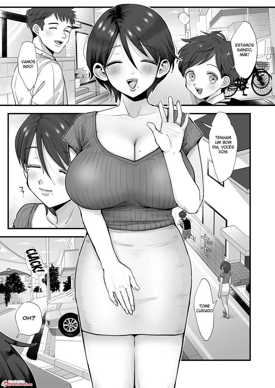 Mamãe de Peitos Grandes te Espera de Pernas Abertas nos Quadrinhos Eróticos