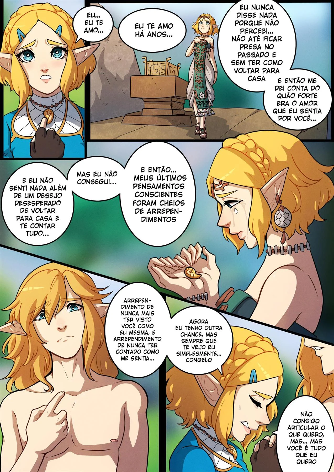 Um Noite Safada com Zelda em HQ Adulta Explícita