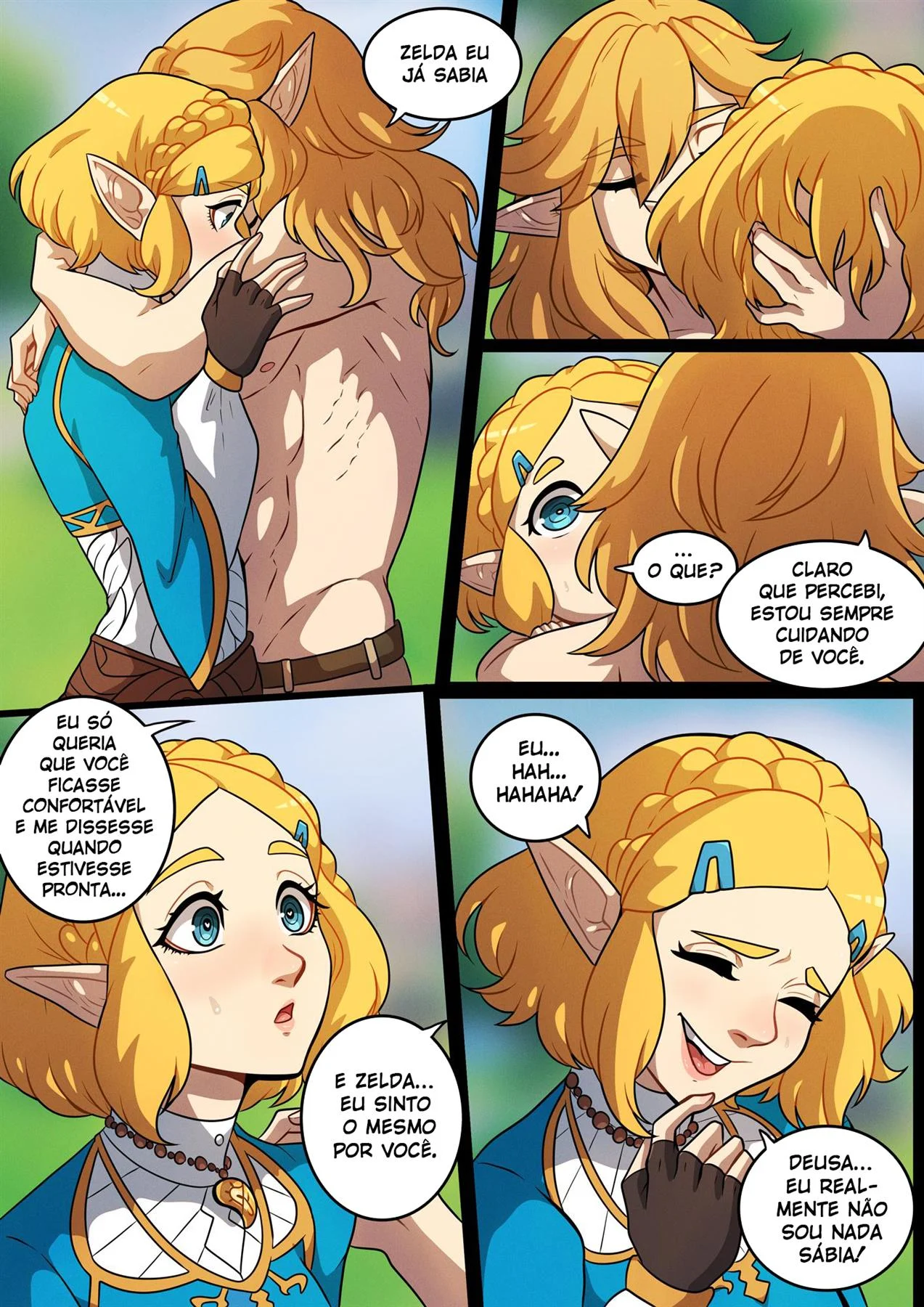 Um Noite Safada com Zelda em HQ Adulta Explícita