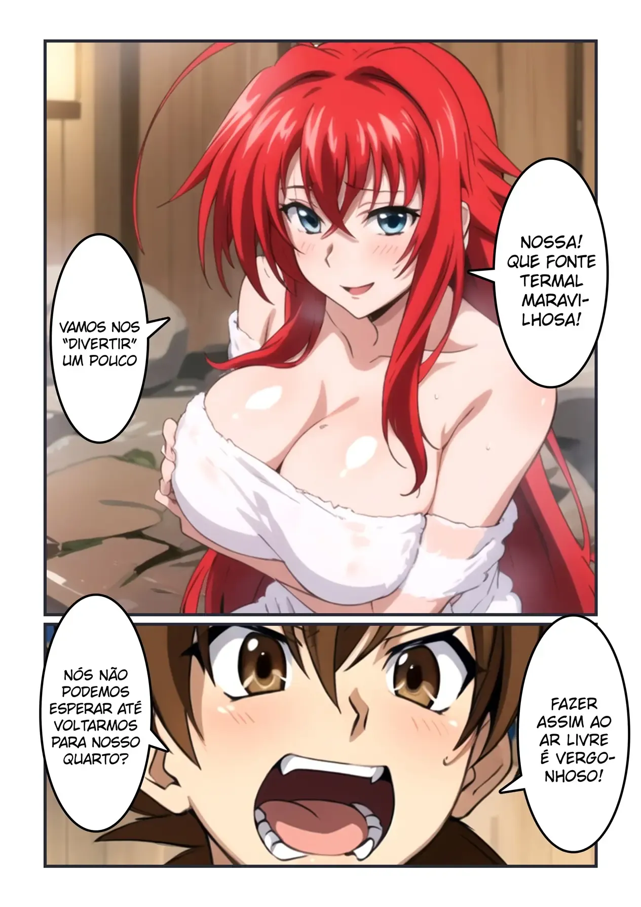 Uma Noite de Paixão Ardente com Rias - Hentai Explícito de High School DxD