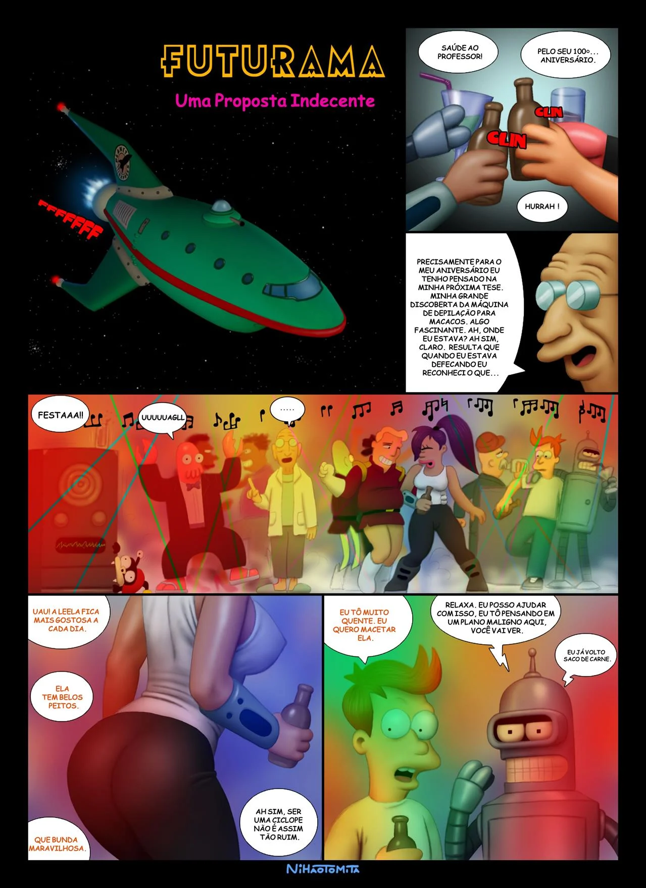 Quadrinhos de Futurama Picantes: Uma Proposta Erótica Explícita Quadrinhos de Futurama Picantes: Uma Proposta Erótica Explícita