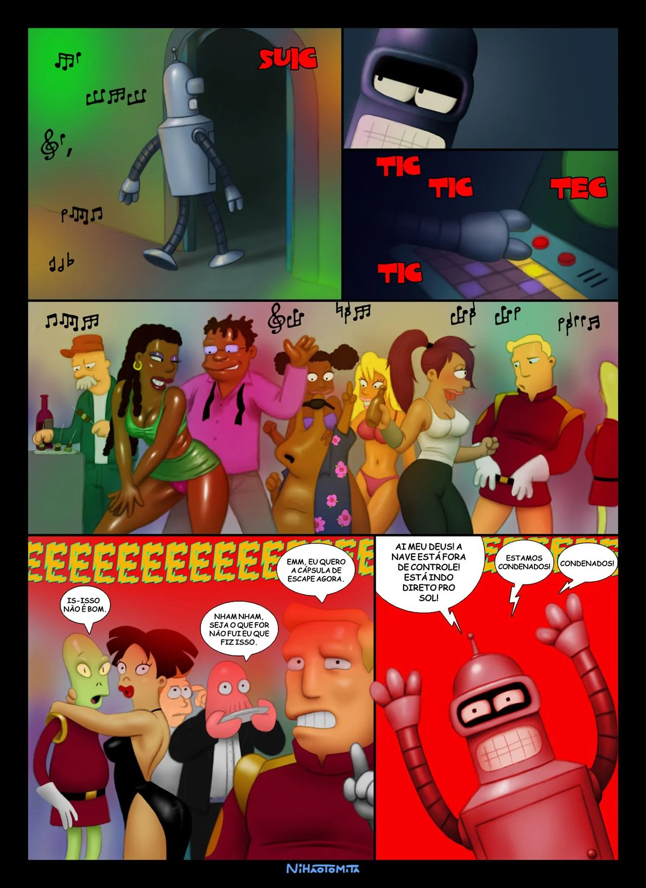 Quadrinhos de Futurama Picantes: Uma Proposta Erótica Explícita Quadrinhos de Futurama Picantes: Uma Proposta Erótica Explícita
