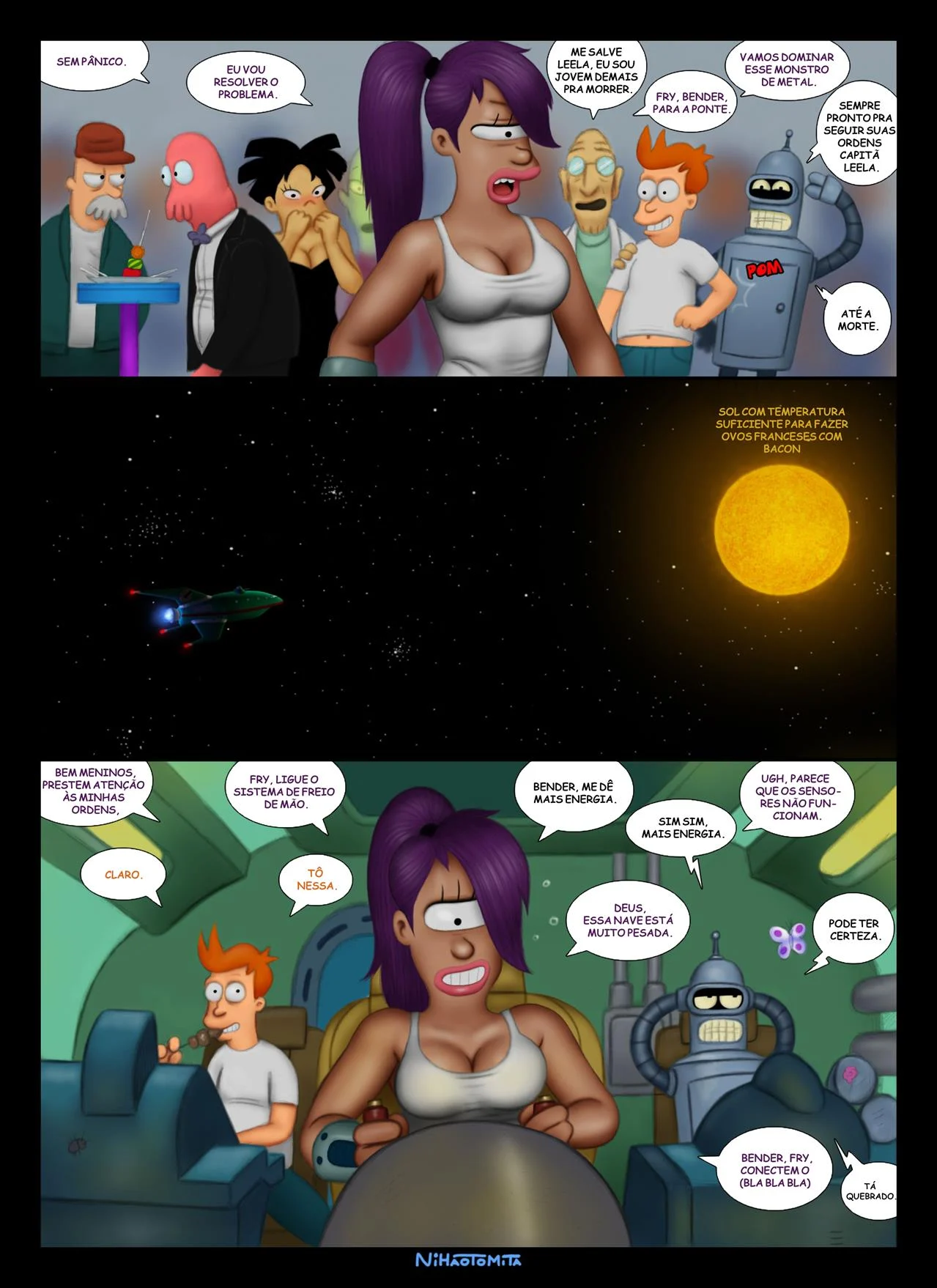 Quadrinhos de Futurama Picantes: Uma Proposta Erótica Explícita Quadrinhos de Futurama Picantes: Uma Proposta Erótica Explícita
