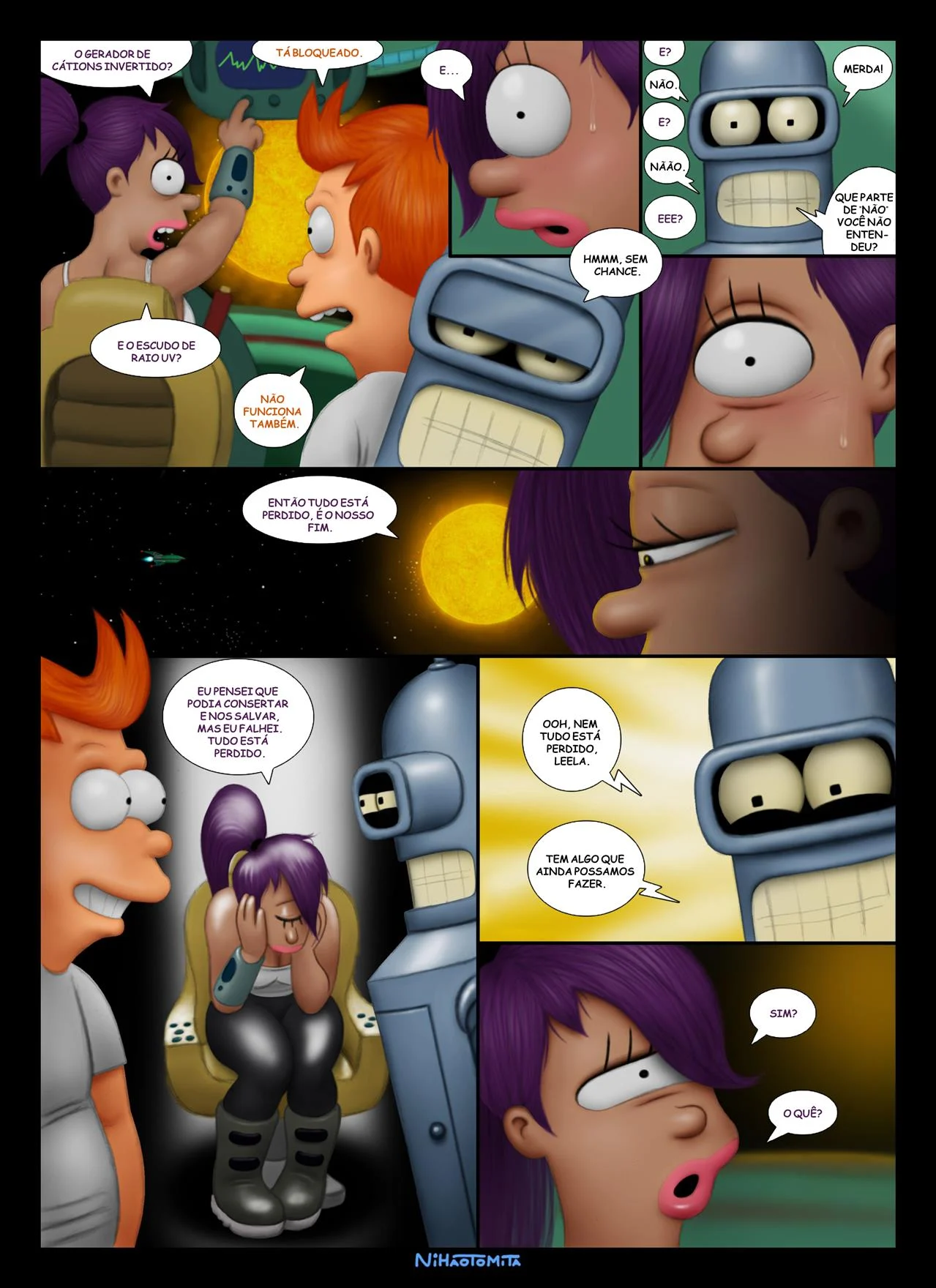Quadrinhos de Futurama Picantes: Uma Proposta Erótica Explícita Quadrinhos de Futurama Picantes: Uma Proposta Erótica Explícita