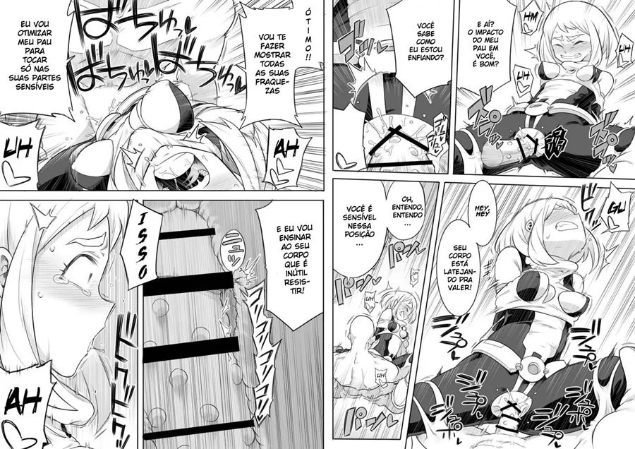 Uraraka Submissa: Fodas Explícitas em HQ Erótica de Boku no Hero