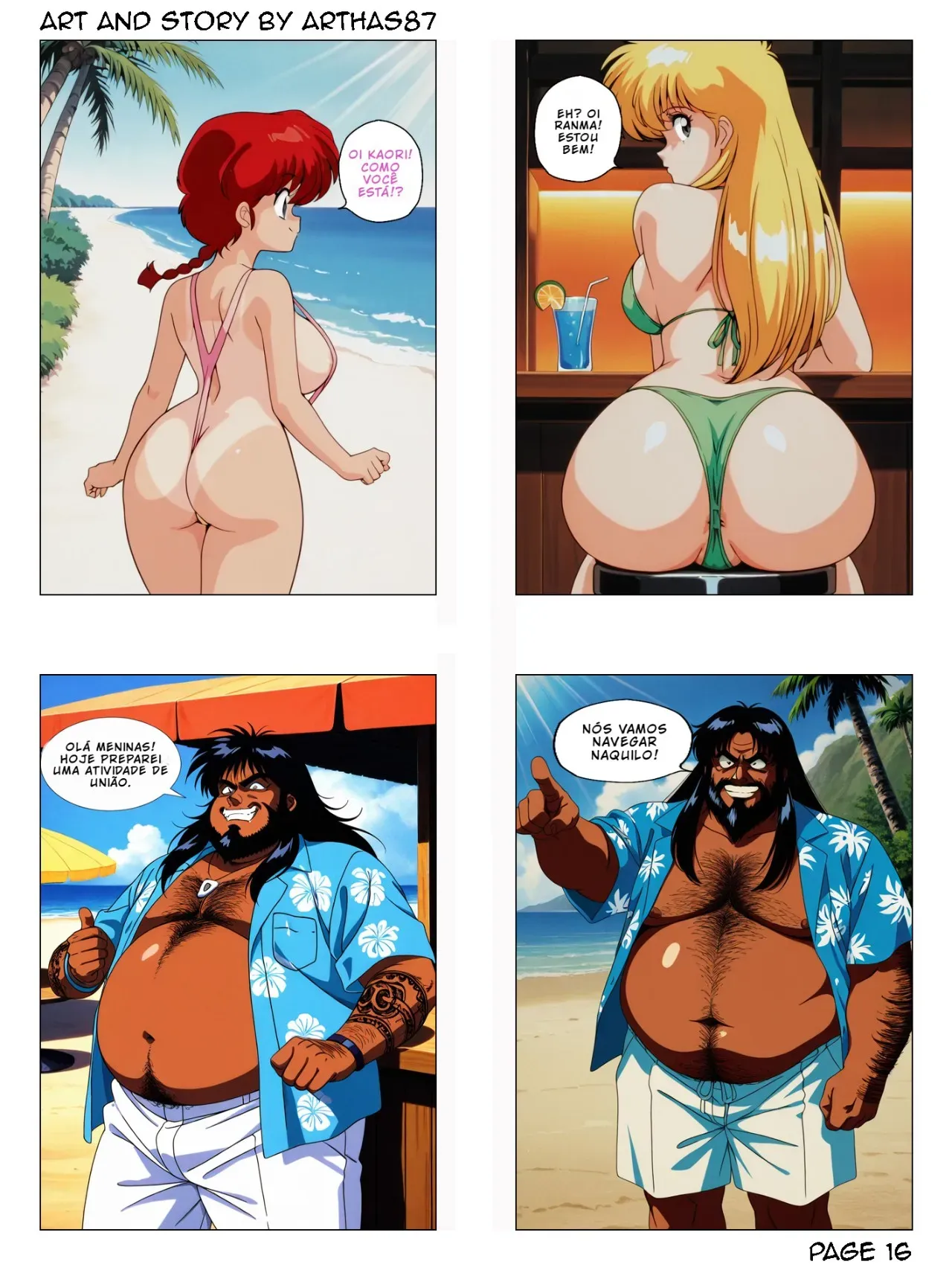 Safadezas de Férias: Hentai Explícito em HQ para Adultos