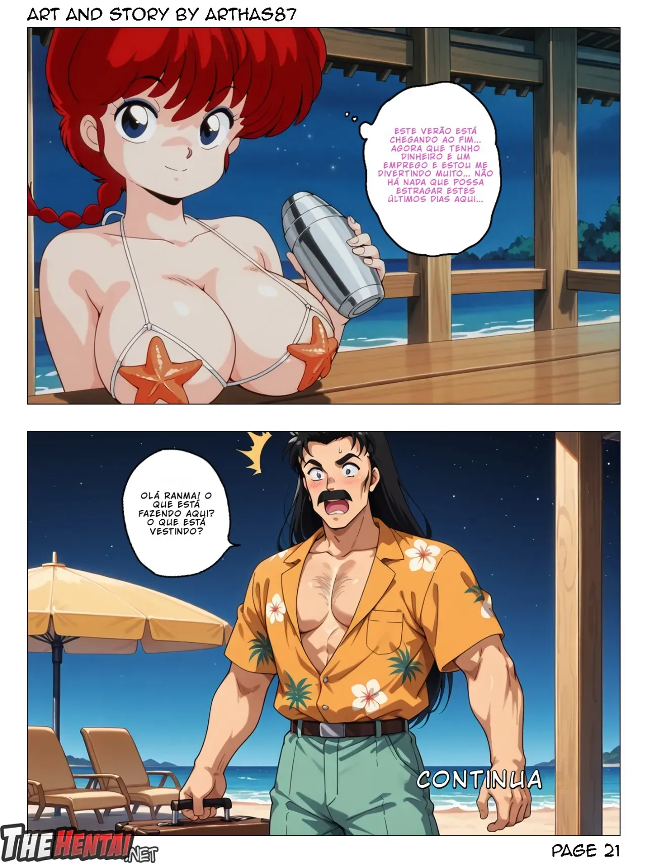 Safadezas de Férias: Hentai Explícito em HQ para Adultos