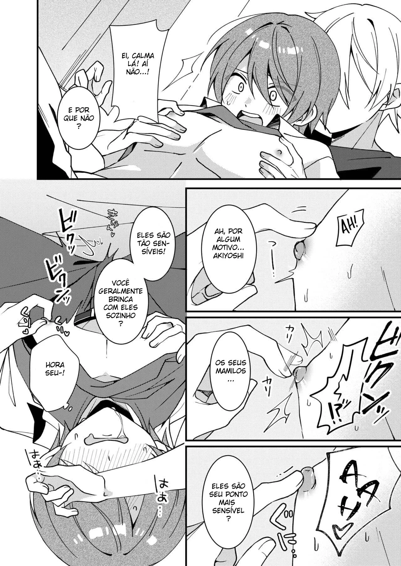 HOT YAOI: Vamos Provar Akiyoshi-kun na Cama, Quer Brincar?