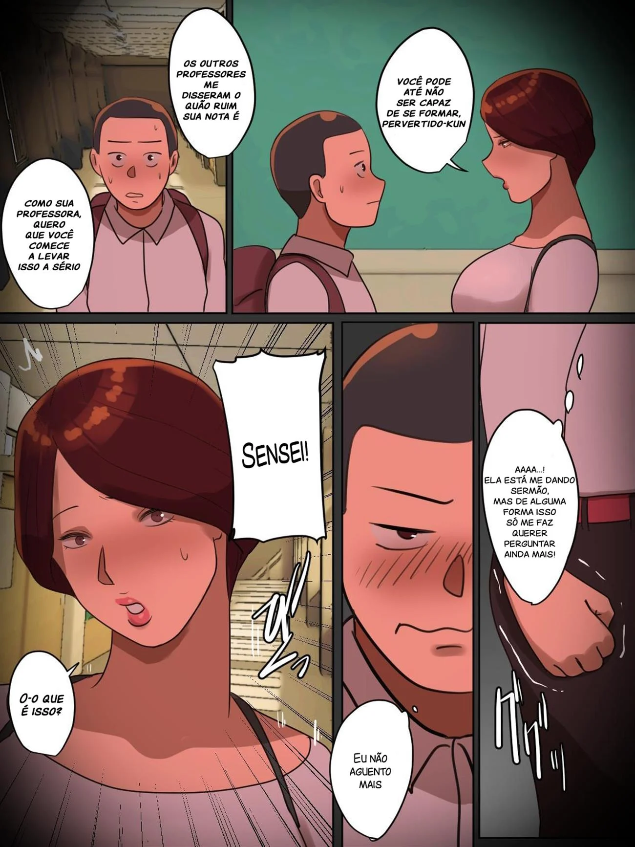 Quer Transar com o Professor? Hentai Picante de Aluna Sedutora