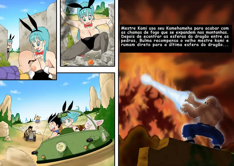 Dragon Ball Z Proibido: Bulma e Mestre Kame em Cena de Sexo Explícito com o Grupo
