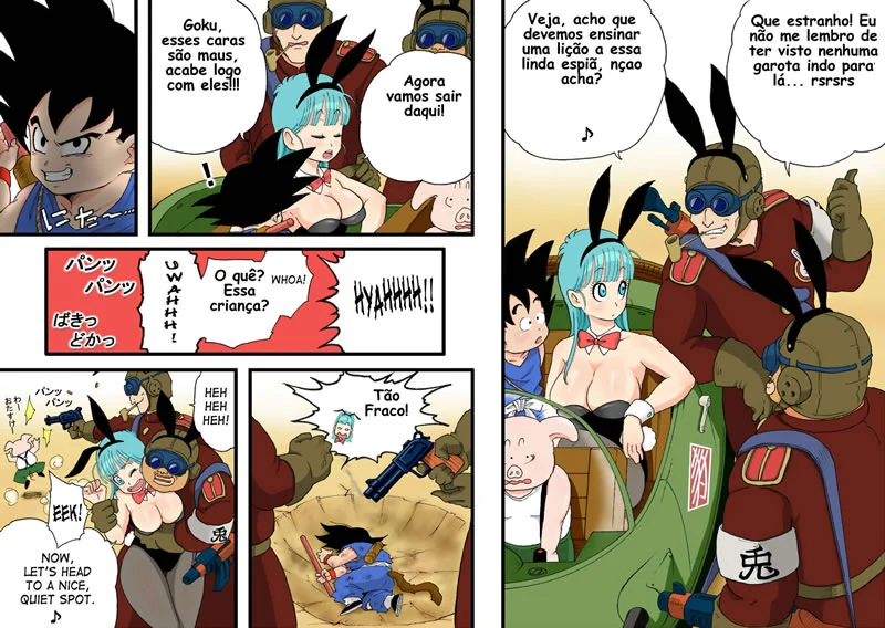 Dragon Ball Z Proibido: Bulma e Mestre Kame em Cena de Sexo Explícito com o Grupo