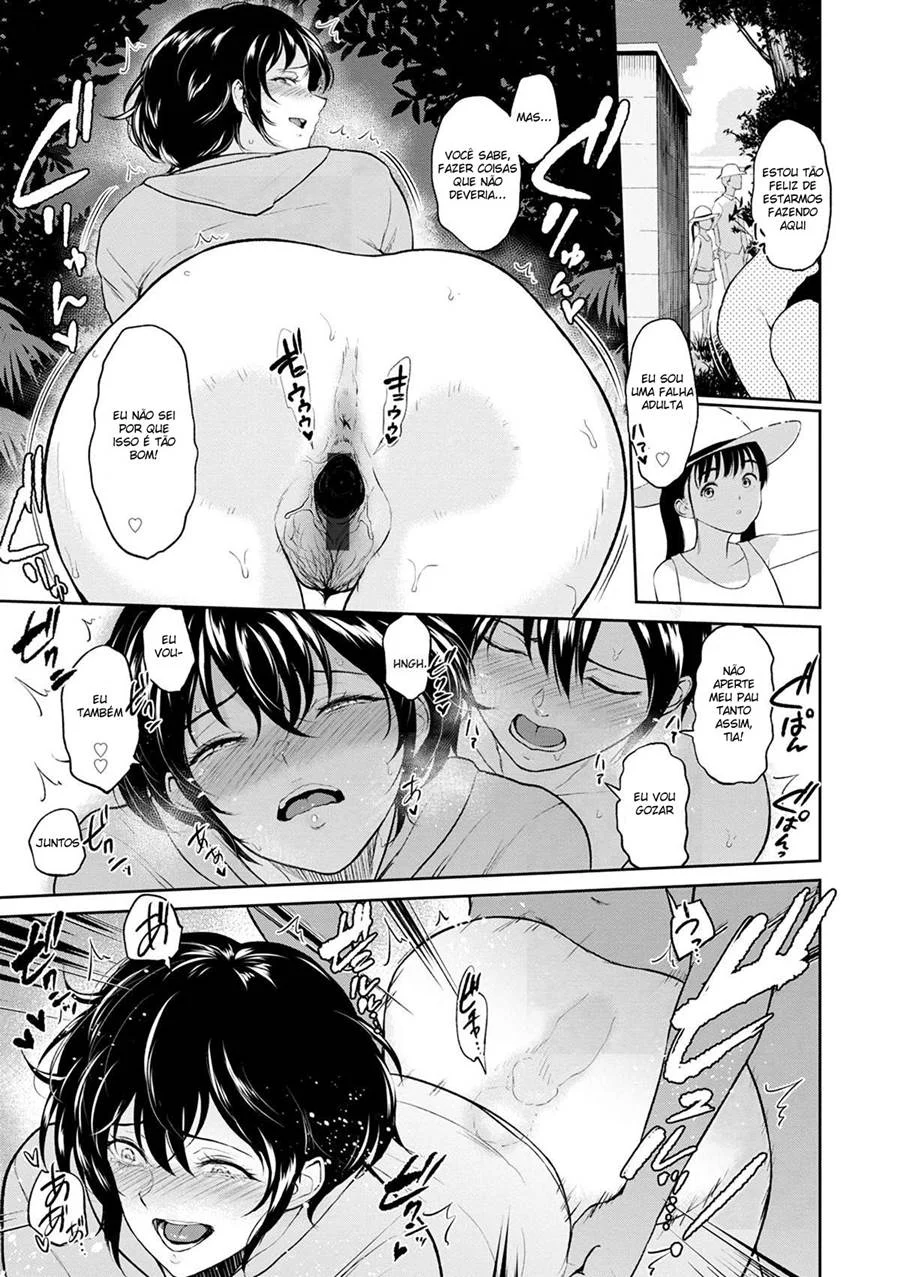 Verão Ardente: As Travessuras Picantes da Tia Akane - Hentai Incestuoso
