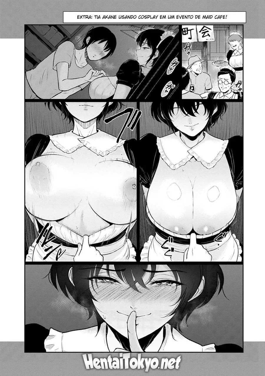 Verão Ardente: As Travessuras Picantes da Tia Akane - Hentai Incestuoso