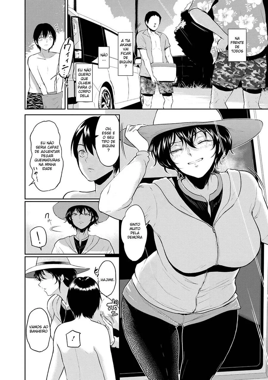 Verão Ardente: As Travessuras Picantes da Tia Akane - Hentai Incestuoso