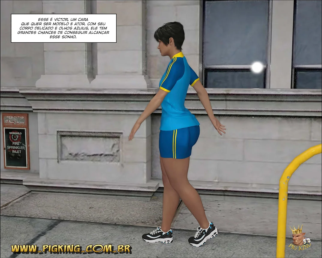 Sedutoras Aventuras de uma Top Model Travesti: HQ Pornô em 3D Explícita