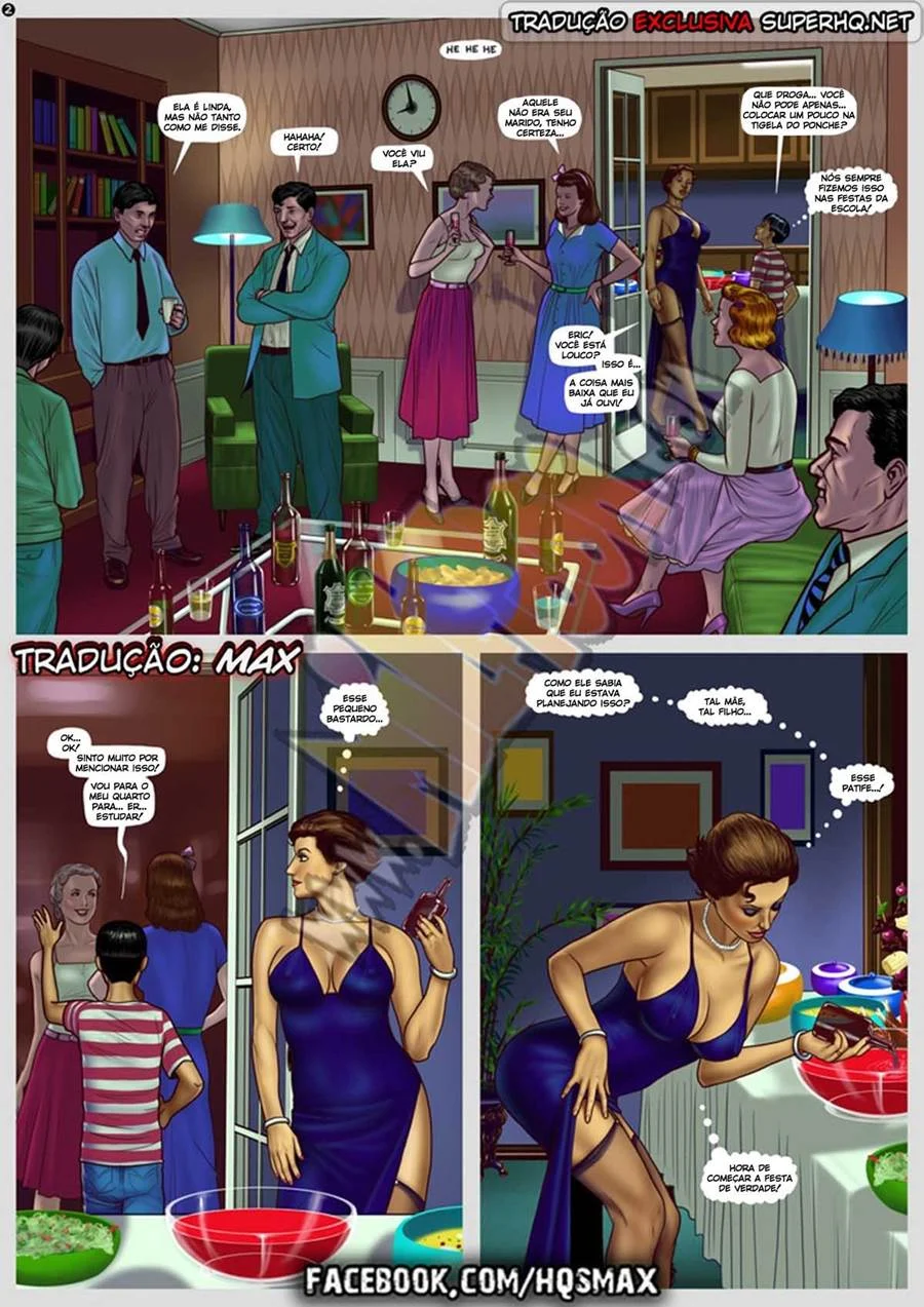 Sexo Escandaloso com a Mamãe Gostosa - Milftoon HQ Explícita