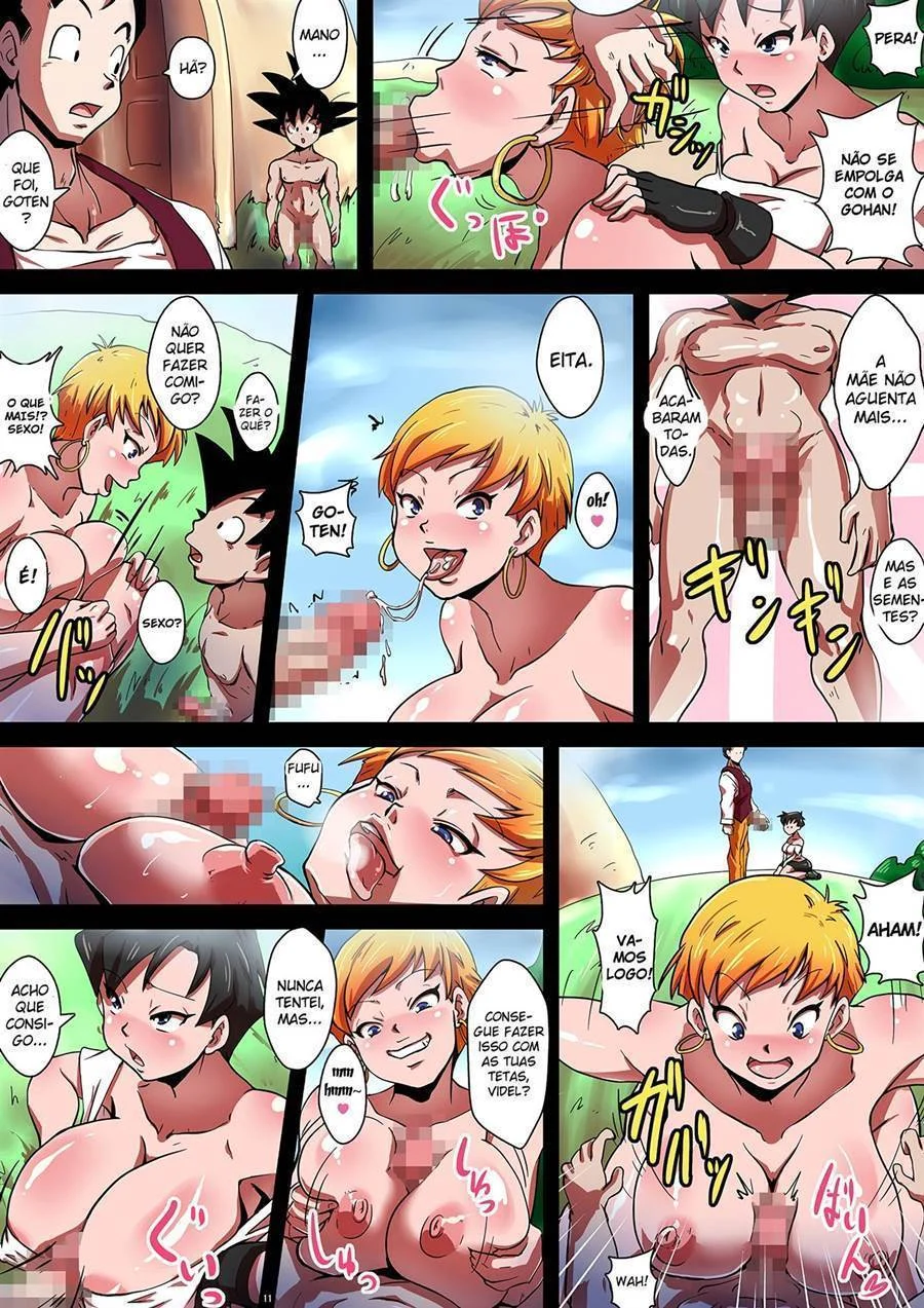 Sexo Explícito de Videl com Gohan e Goten: Suruba Proibida em Dragon Ball