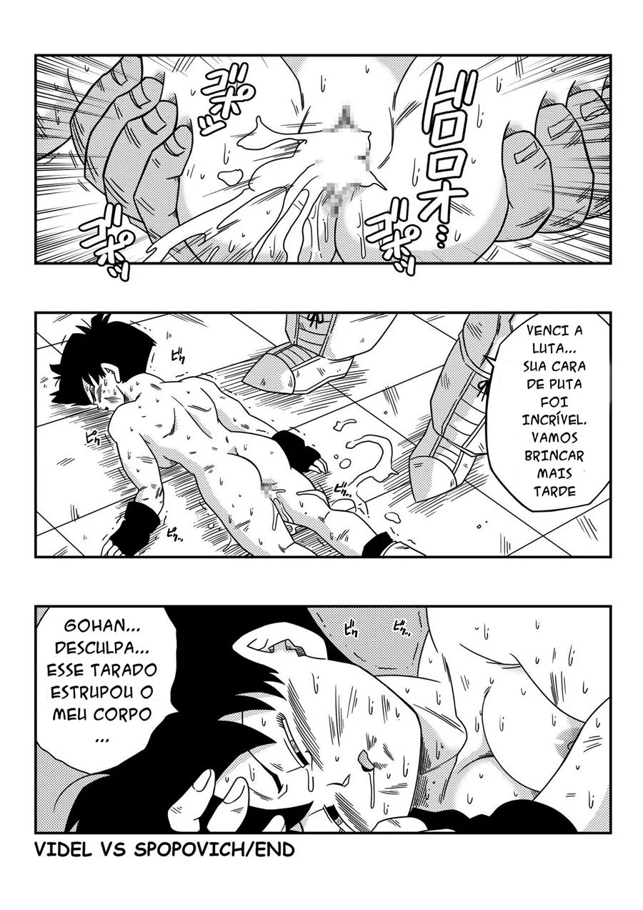 Videl Dominada por Spopovich - Sexo Explícito em Quadrinhos de Dragon Ball