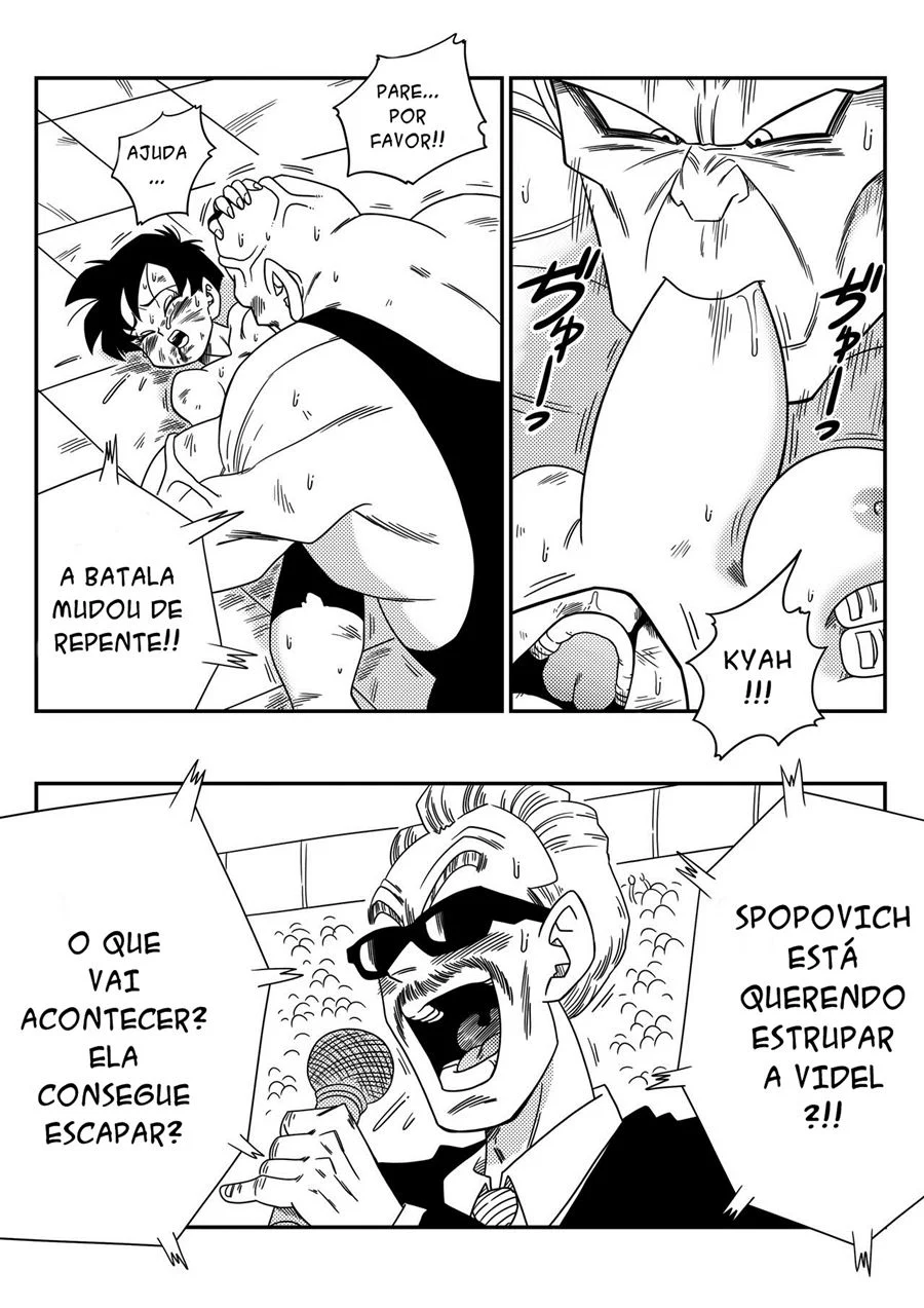 Videl Dominada por Spopovich - Sexo Explícito em Quadrinhos de Dragon Ball