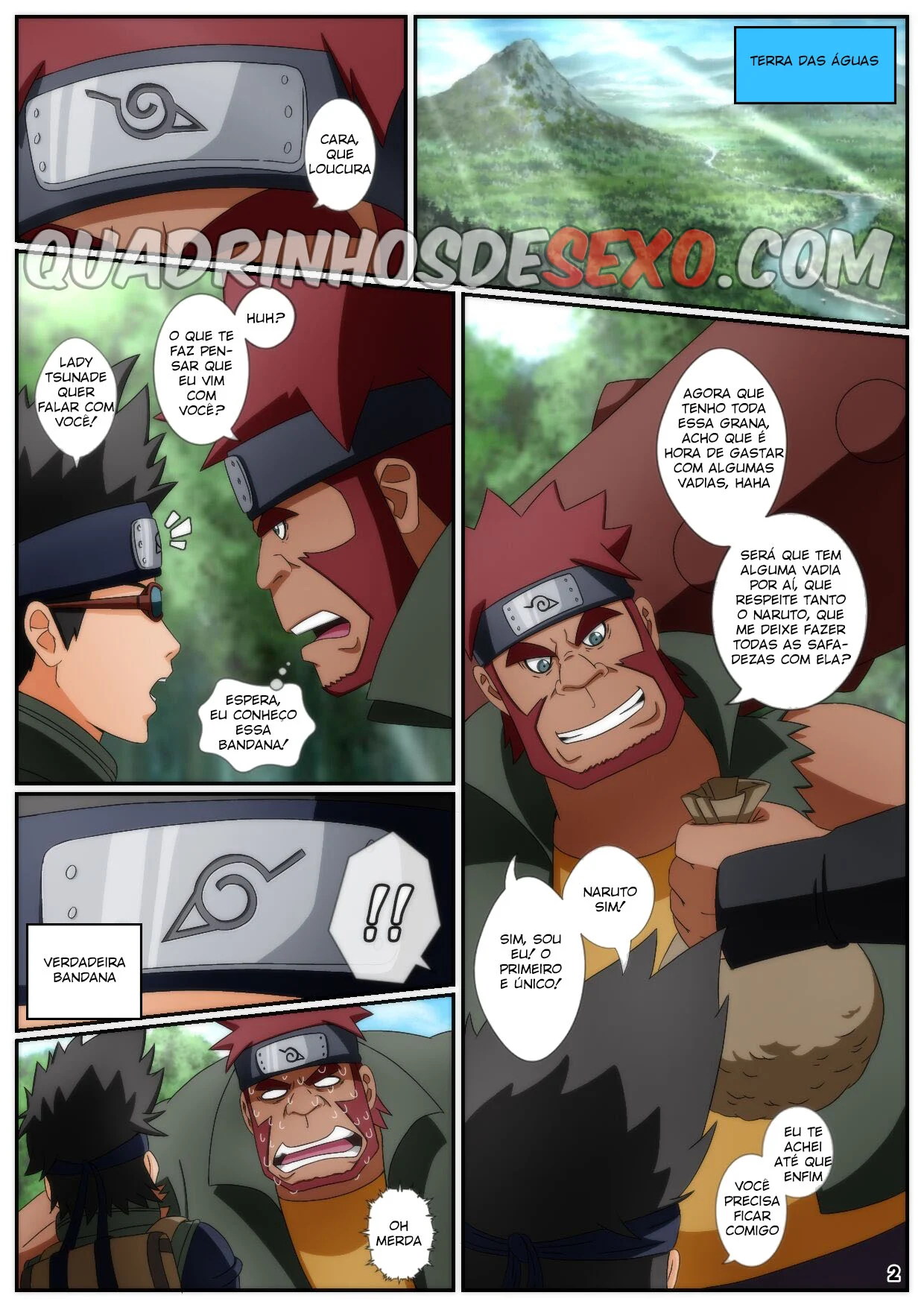 Herói da Vila Enfia o Pênis em Naruto: HQ de Sexo Brutal e Safada