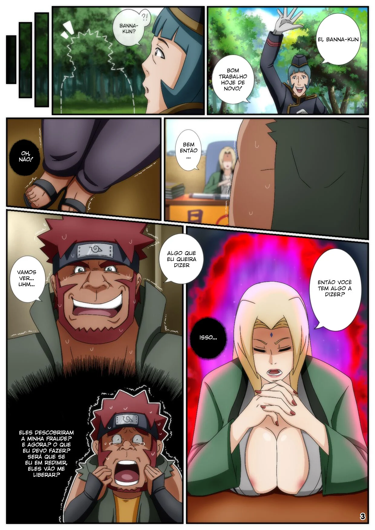 Herói da Vila Enfia o Pênis em Naruto: HQ de Sexo Brutal e Safada