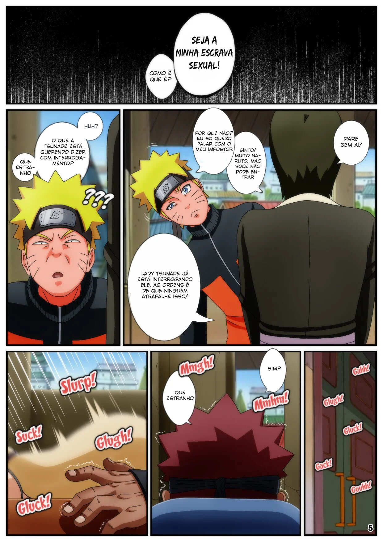 Herói da Vila Enfia o Pênis em Naruto: HQ de Sexo Brutal e Safada