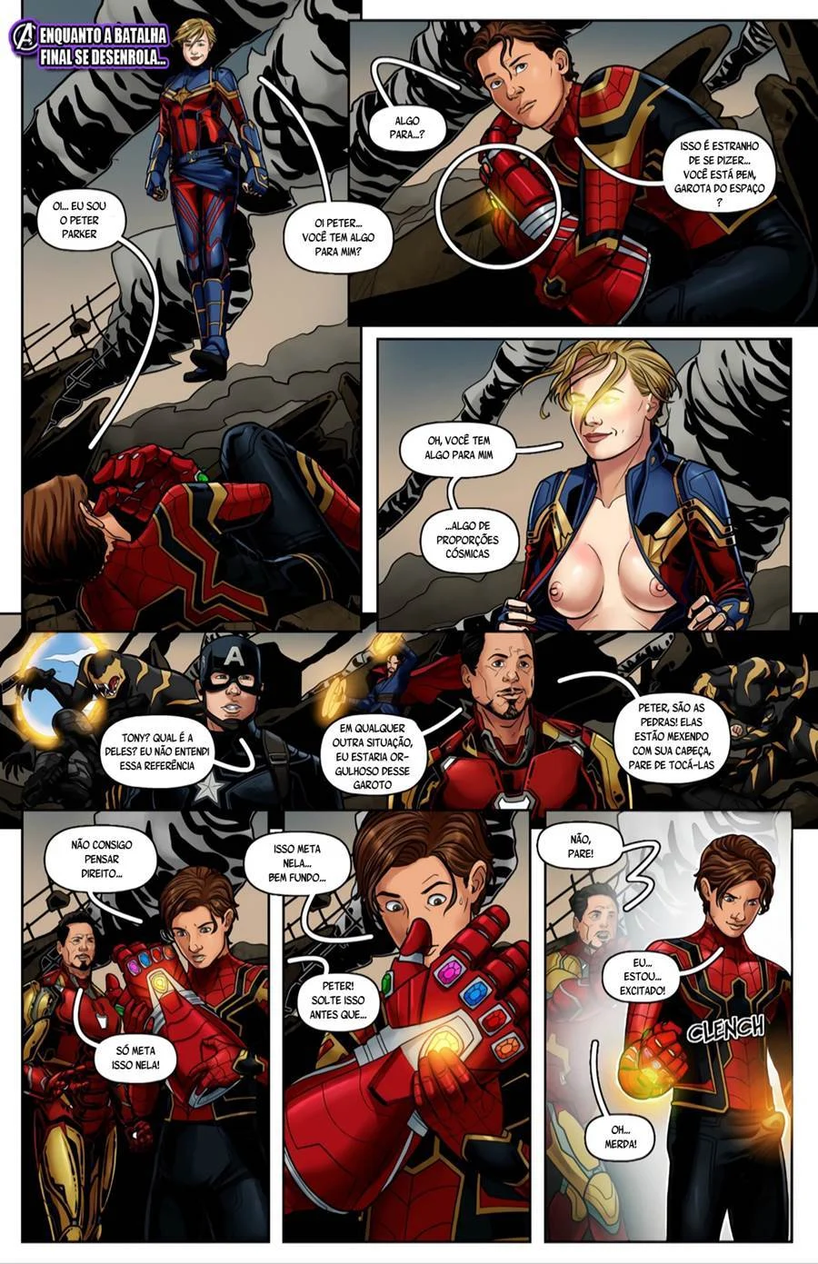 Marvel Proibida: Heróis em Cenas Quentes e Sexo Explícito Marvel Proibida: Heróis em Cenas Quentes e Sexo Explícito