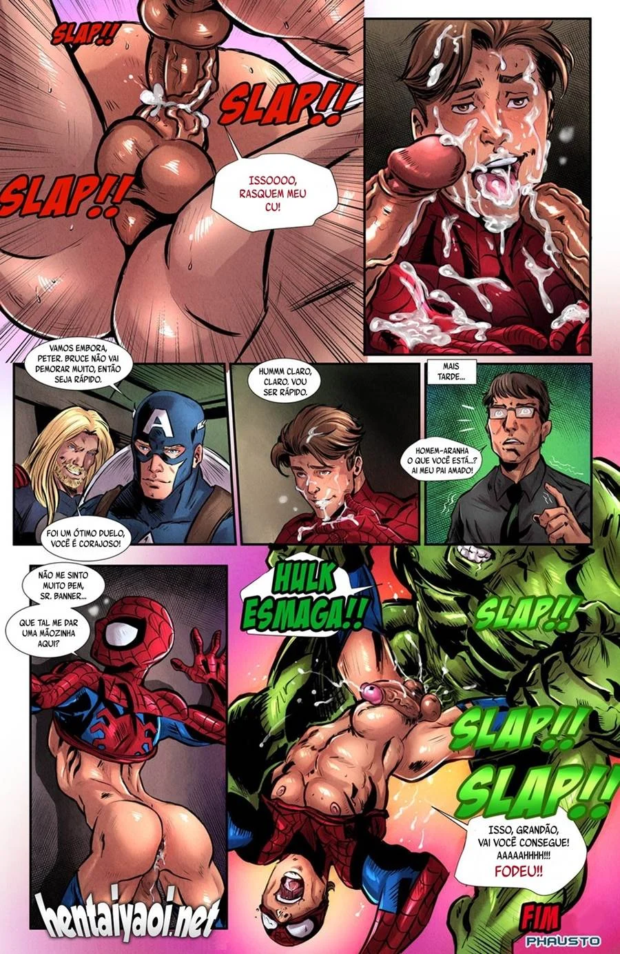 Memorável Hentai Gay: Thor e Capitão América em Sexo Explícito nos Quadrinhos