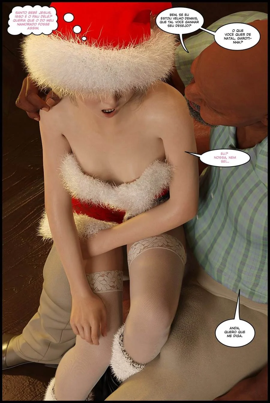 Violeta em Festa: Natal S3X0 3D Explícito em HQ para Acalorar Suas Noites