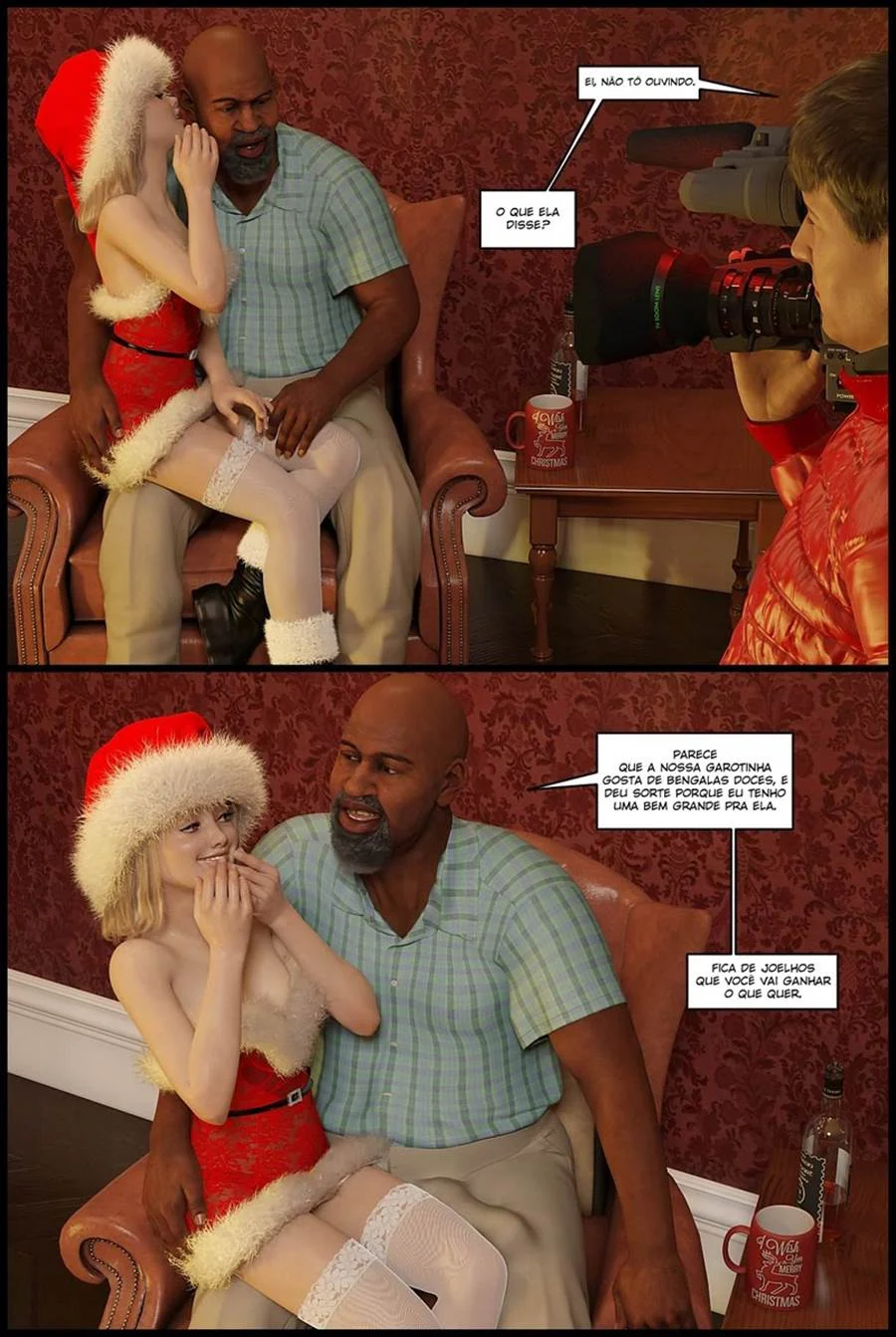 Violeta em Festa: Natal S3X0 3D Explícito em HQ para Acalorar Suas Noites