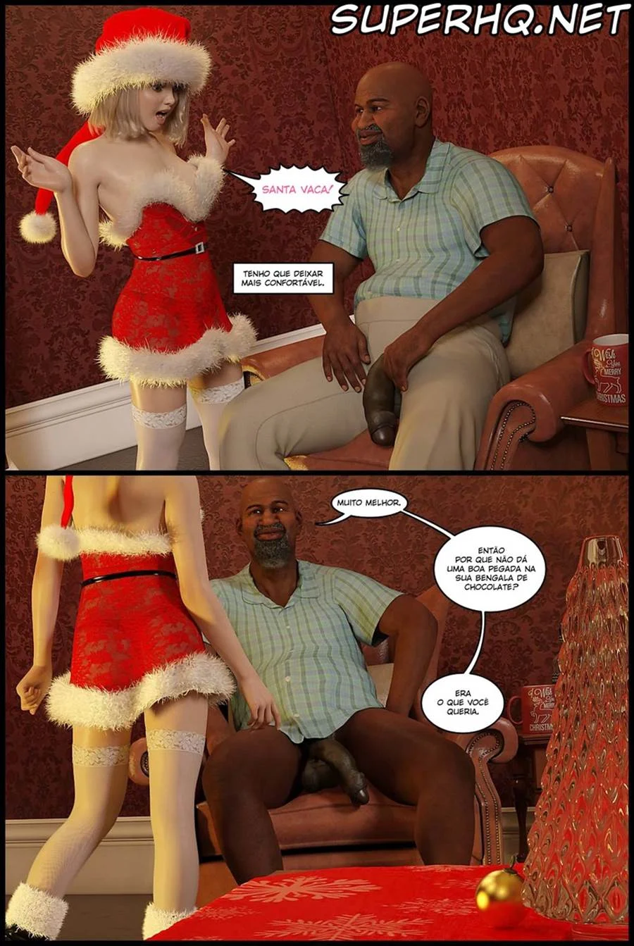 Violeta em Festa: Natal S3X0 3D Explícito em HQ para Acalorar Suas Noites