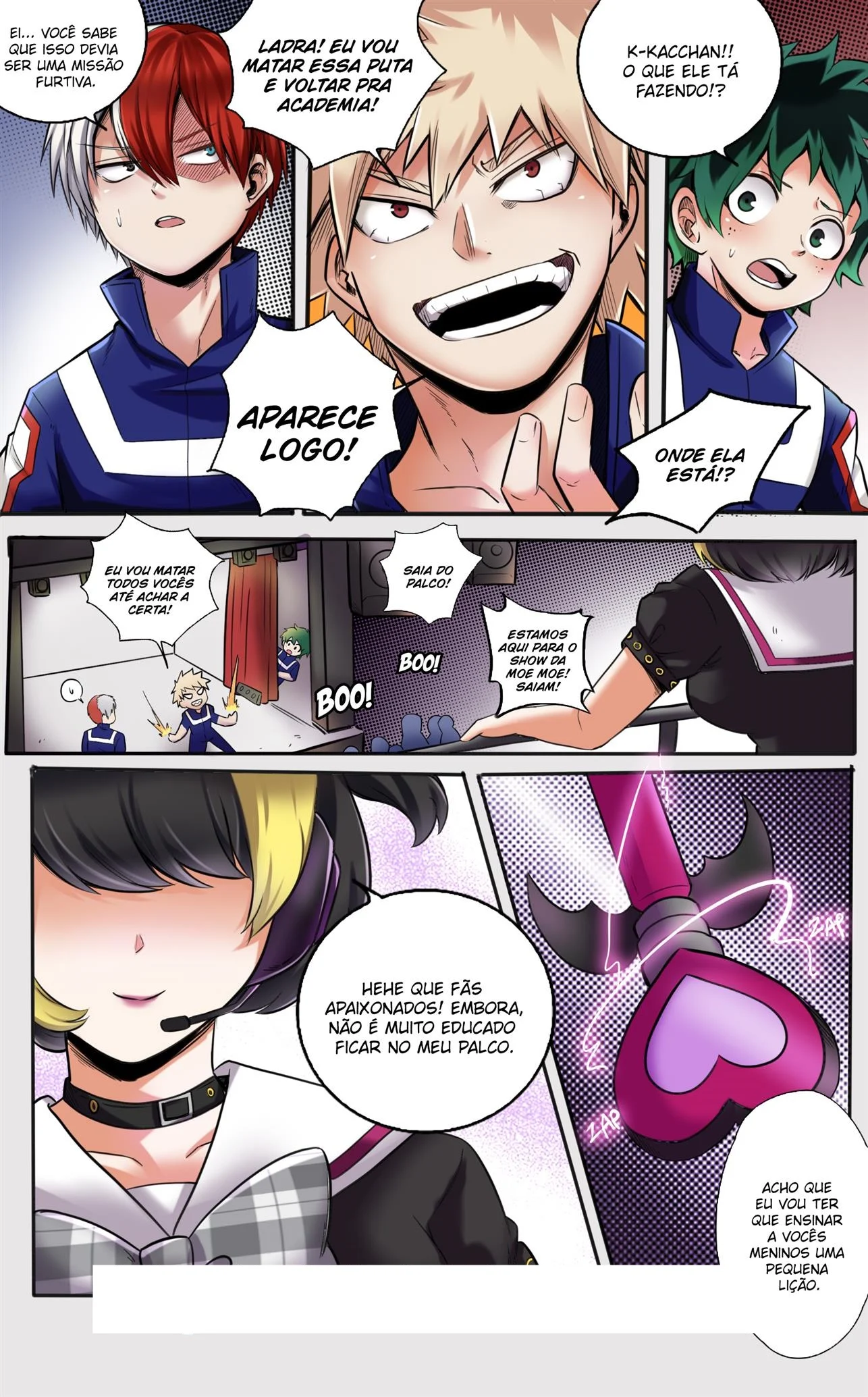 Sendo dominadas pelo vilão: Putarias de Boku no Hero em HQ