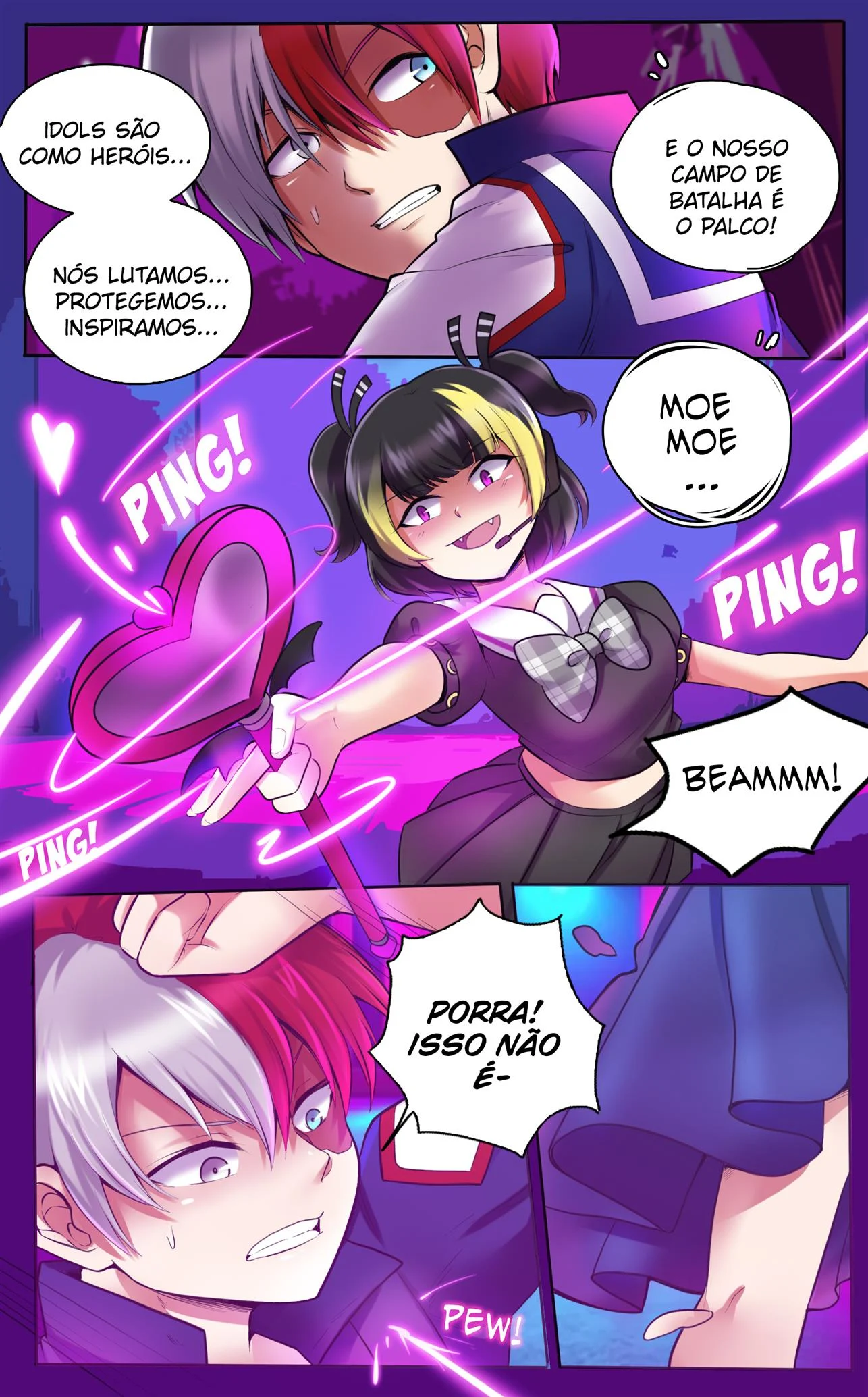 Sendo dominadas pelo vilão: Putarias de Boku no Hero em HQ