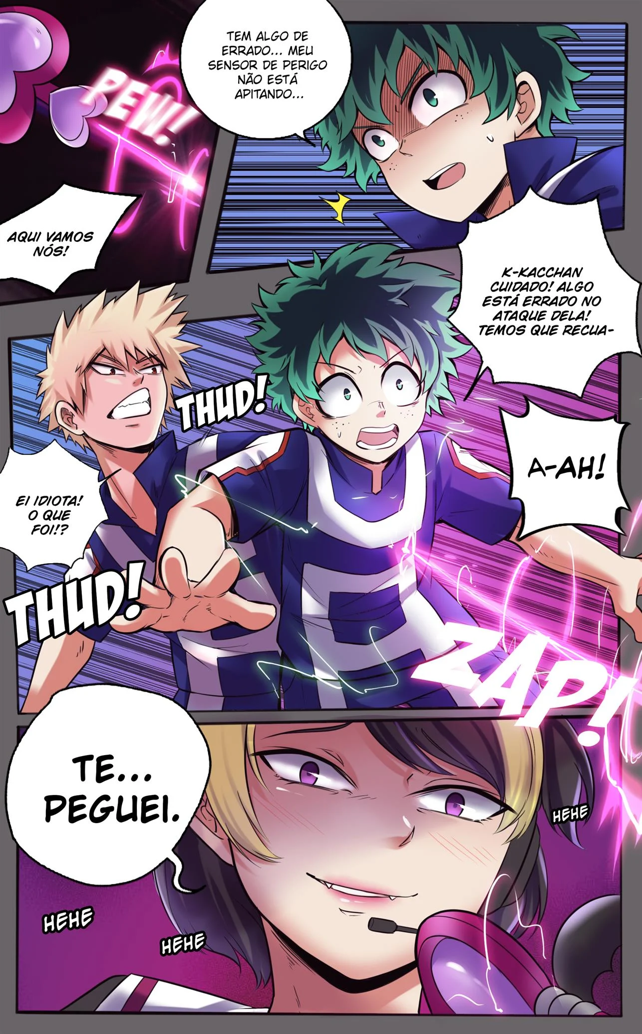 Sendo dominadas pelo vilão: Putarias de Boku no Hero em HQ